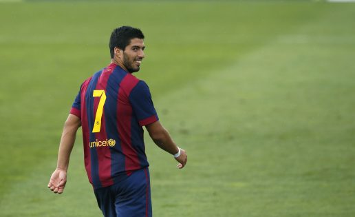 Un mordisco de Luis Suárez en el clásico se paga a 250 euros