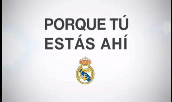 El emotivo vídeo del Real Madrid a su afición: «Porque tú estás ahí»