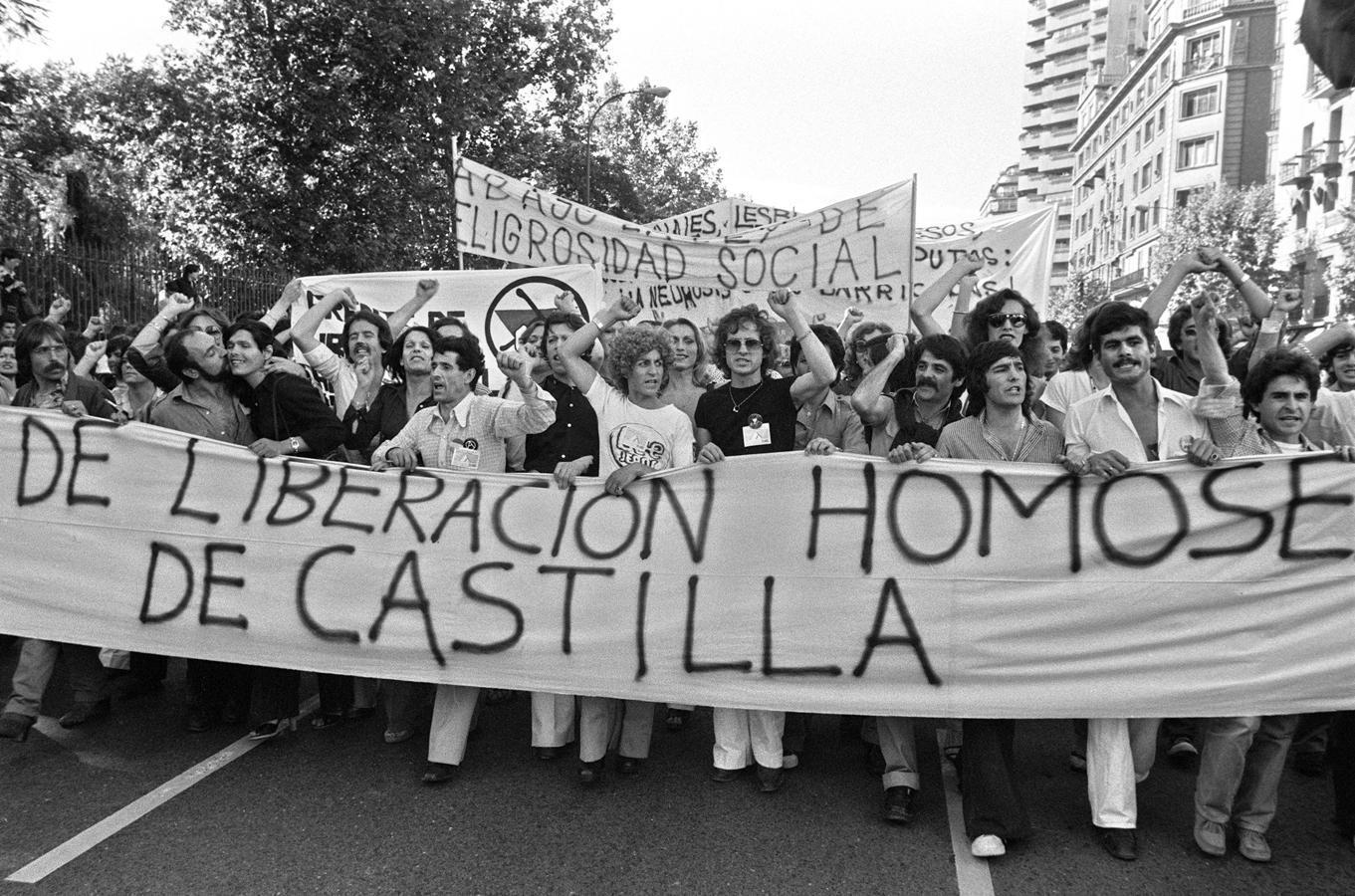 La primera manifestación del Orgullo en Madrid